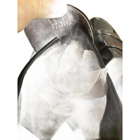 Oxford Dress Shoes Men's 12 Black Slip On Stretch New - Picture 5 of 6